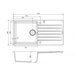Reginox Harlem 1000.0 Black silvery