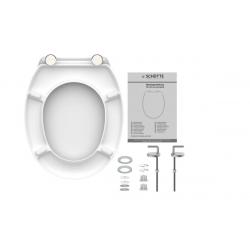 Schütte BÍLÉ | Duroplast, bez Soft Close 