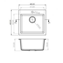 Granisil Eldos 485 Black metallic