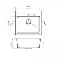 Granisil Eldos 560 Black metallic