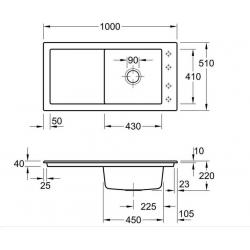 Villeroy & Boch Timeline 1000.0 Biela keramika