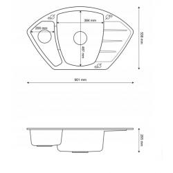Granisil Zamora 910.10R Nero
