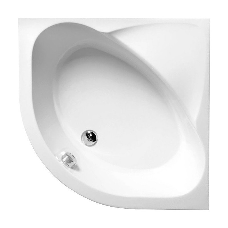 SELMA hlboká sprchová vanička štvrťkruhová 90x90x30cm, R550, biela s konštrukciu