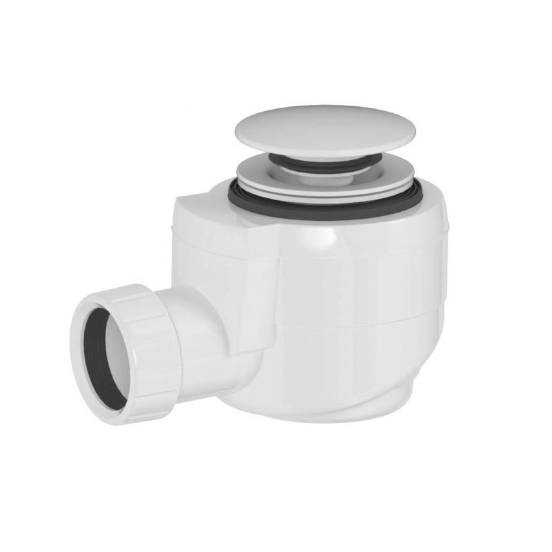 Vaňová výpusť DN40, click-clack, biela matná