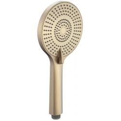 Ručná masážna sprcha, 3 režimy, silikon trysky, priemer 120mm, ABS/jasné zlato mat