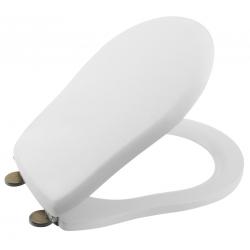 RETRO WC sedátko Soft Close, biela/bronz