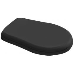 RETRO WC sedátko, Soft Close, čierna matná/chróm