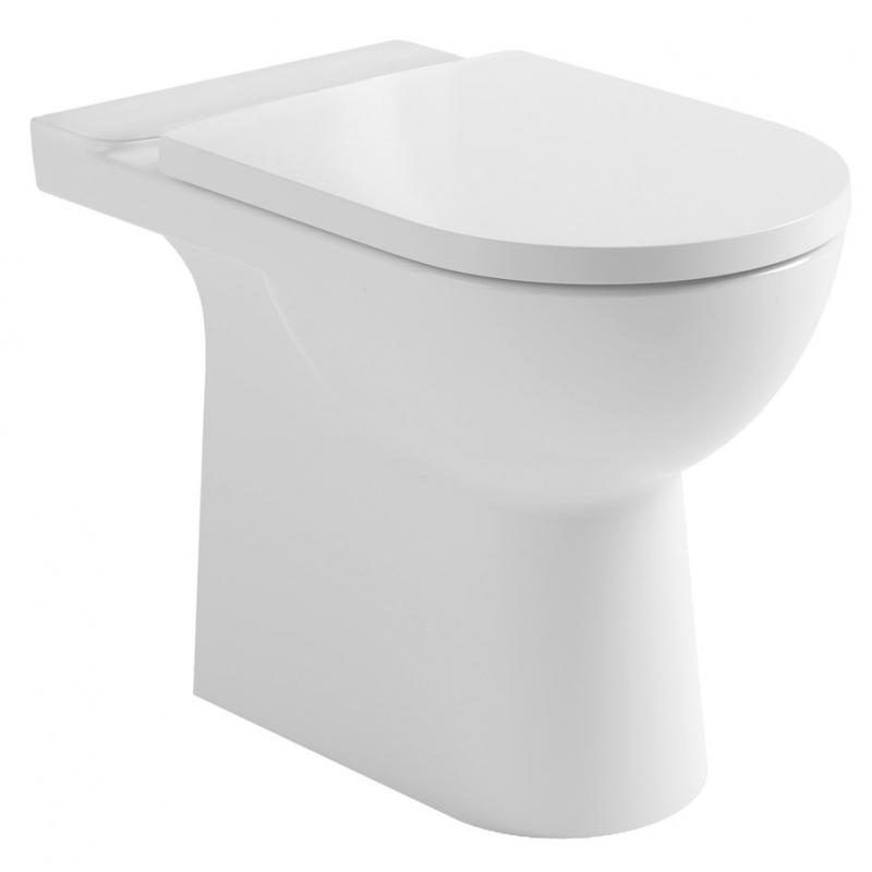 TALAMO misa pre kombi WC, Rimless, 63x35,5cm, spodný/zadný odpad, biela
