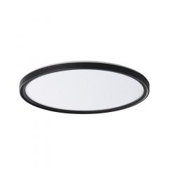 AZPO stropné LED svietidlo, priemer 290mm, 18,5W, 3000/4000/6000K, IP54, čierna mat