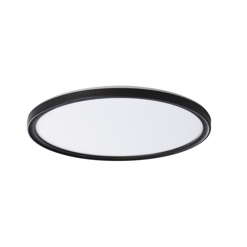 AZPO stropné LED svietidlo, priemer 290mm, 18,5W, 3000/4000/6000K, IP54, čierna mat