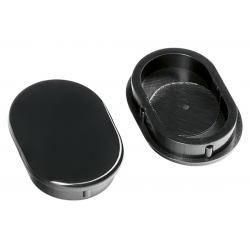 Oválna krytka vzpery, čierna mat