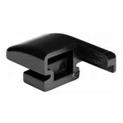 EASY BLACK úchyt pevného skla, ľavý