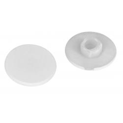 Oválna krytka vzpery, guľatá, biela mat 2 ks