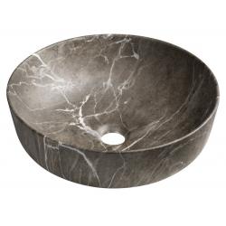 RONDEA keramické umývadlo na dosku priemer 41cm, breccia mramor