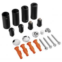 Montážne uchytenie na radiátor, čierna mat