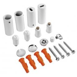 Montážne uchytenie na radiátor, biela mat