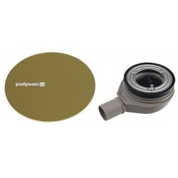 MIRAI vaničkový sifón, priemer 90mm, DN40, krytka zlato