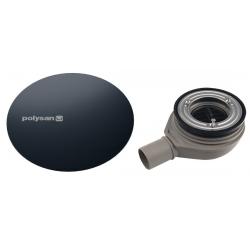 MIRAI vaničkový sifón, priemer 90mm, DN40, krytka gun metal