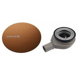 MIRAI vaničkový sifón, priemer 90mm, DN40, krytka meď mat