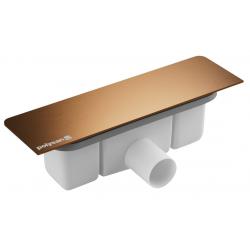 KAZUKO vaničkový sifón, DN40, krytka meď mat