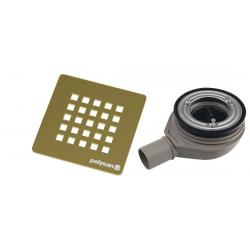 TRENECA vaničkový sifón, priemer 90mm, DN40, krytka zlatá