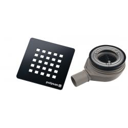 TRENECA vaničkový sifón, priemer 90mm, DN40, krytka gun metal