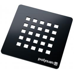 TRENECA štvorcová krytka sifónu, gun metal