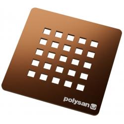 TRENECA štvorcová krytka sifónu, meď mat