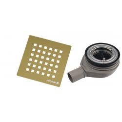 FLEXIA vaničkový sifón, otvor vaničky 90mm, DN40, zlato