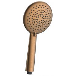 Ručná masážna sprcha, 5 režimu, silikon trysky, priemer 120mm, ABS/meď mat