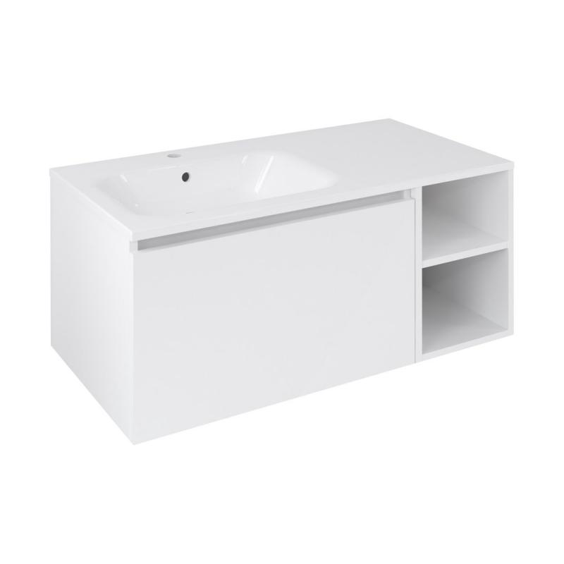LOREA skrinka 100x46x51,5cm (70+30Pcm), ľavá, biela matná