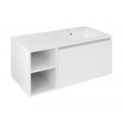 LOREA skrinka 100x46x51,5cm (30P+70cm), pravá, biela matná