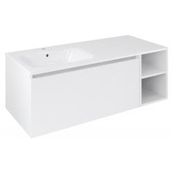 LOREA skrinka 120x46x51,5cm (90+30Pcm), ľavá, biela matná