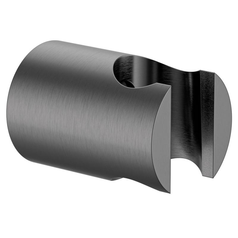 Držiak sprchy okrúhly, pevný, gun metal