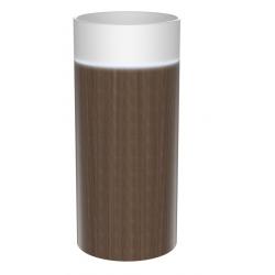 OASIS keramické umývadlo voľne stojace ø 40x89cm, biela/dub Cardamom