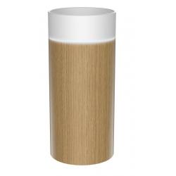 OASIS keramické umývadlo voľne stojace ø 40x89cm, biela/dub Alabama