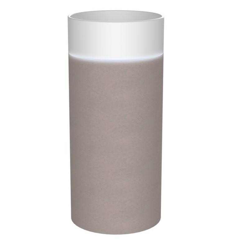 OASIS keramické umývadlo voľne stojace ø 40x89cm, biela/betón pearl grey