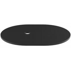 OASIS polica do priestoru 40x52cm, kompozit, čierna mat