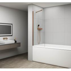 FISA vaňová zástena 800x1500mm, meď mat, číre sklo