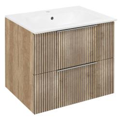 CIRASA STRIP umývadlová skrinka 59,2x52x46cm, dub Alabama