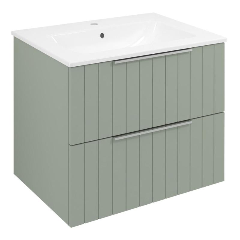 CIRASA STRIP umývadlová skrinka 59,2x52x46cm, verde