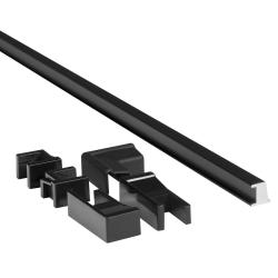 TRINITY prietoková lišta, čierna mat