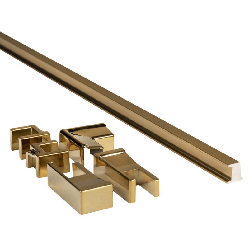 TRINITY prietoková lišta, zlato mat