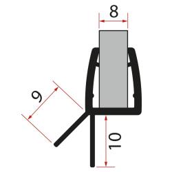 TRINITY spodné tesnenie, čierna, pravá