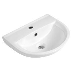 SPIRAL keramické umývadlo 43x35cm, biela