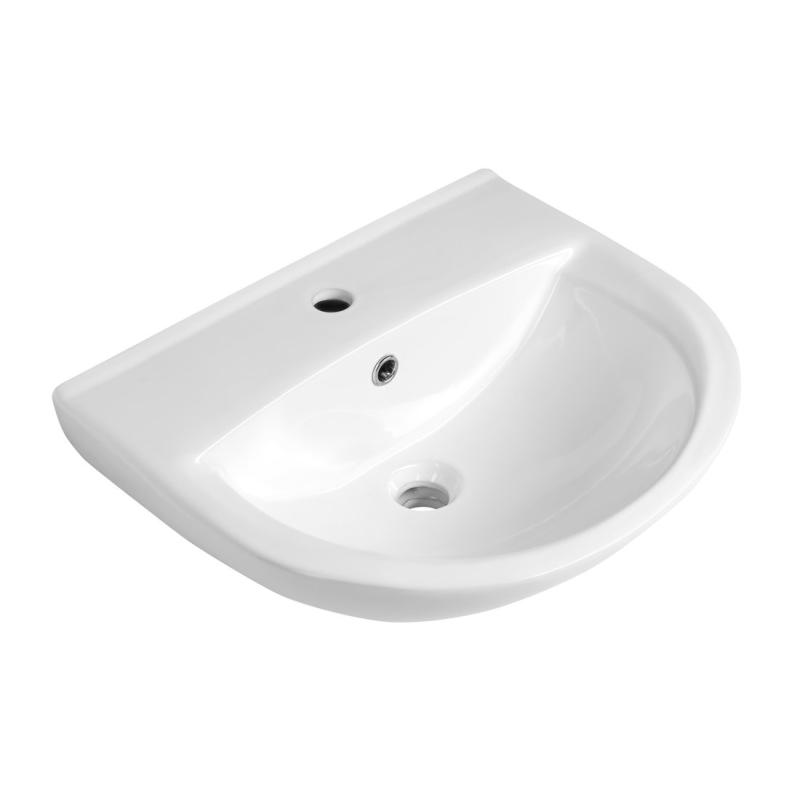 SPIRAL keramické umývadlo 50x42cm, biela