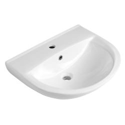 SPIRAL keramické umývadlo 54x45cm, biela