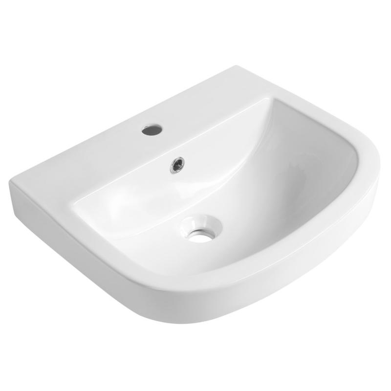 VIBRANT keramické umývadlo 51x42cm, biela