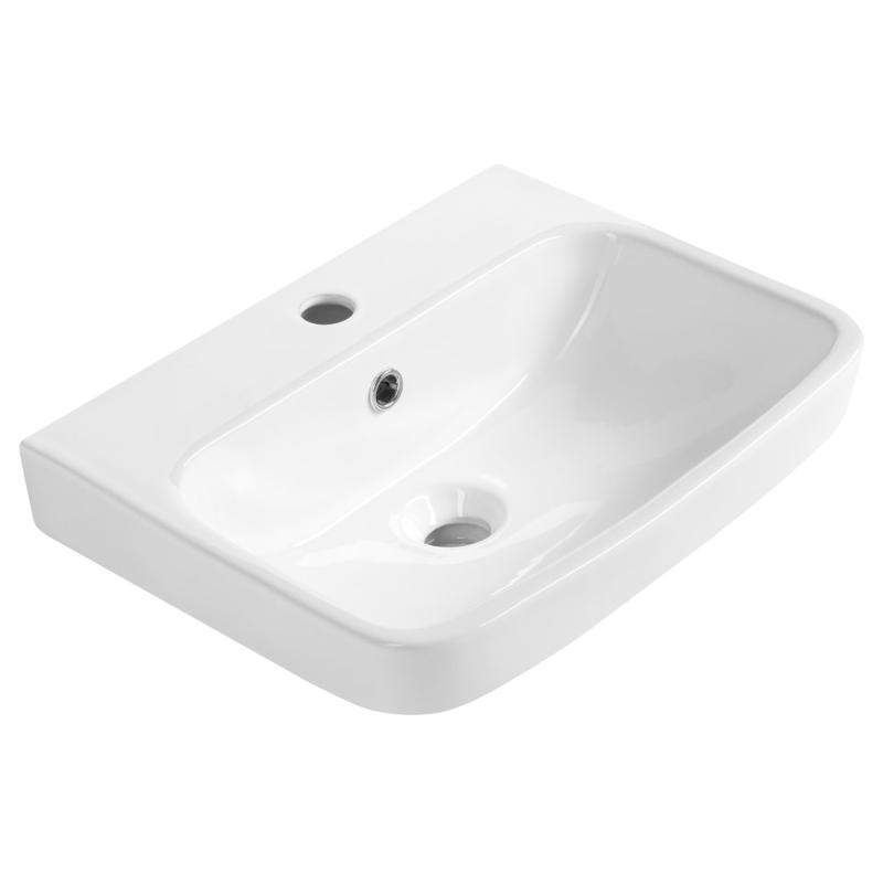 VIBRANT keramické umývadlo 46x33cm, biela