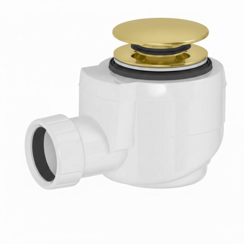 Vaňová výpusť DN40, click-clack, zlato